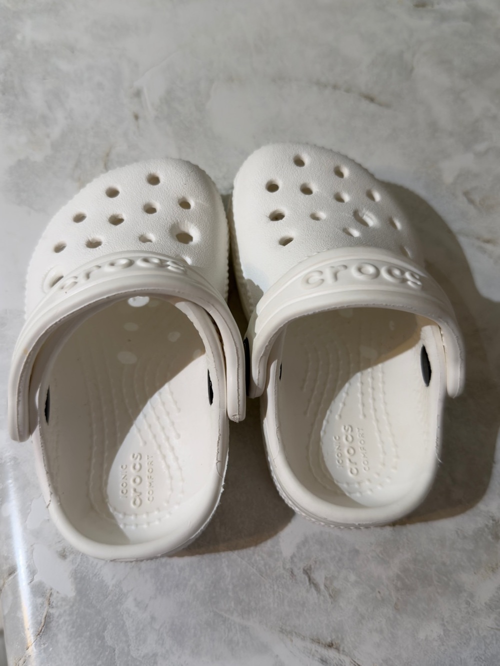 CROCS Toddler Classic Clog in White Size 4C